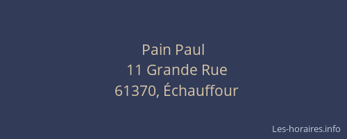 Pain Paul