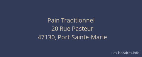 Pain Traditionnel