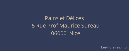Pains et Délices