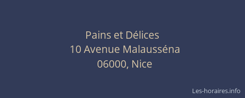 Pains et Délices