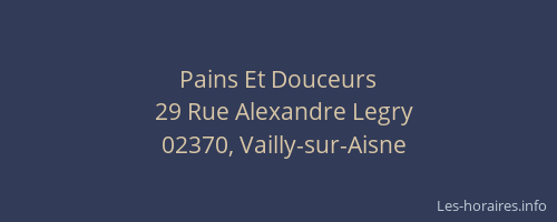 Pains Et Douceurs