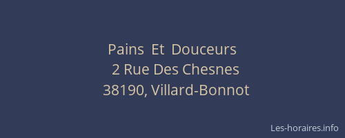 Pains  Et  Douceurs