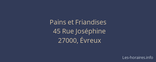 Pains et Friandises
