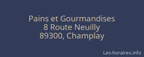Pains et Gourmandises