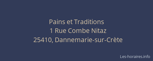 Pains et Traditions