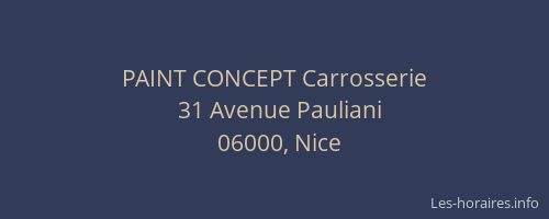 PAINT CONCEPT Carrosserie