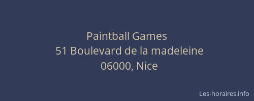 Paintball Games