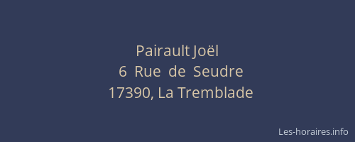Pairault Jo&euml;l