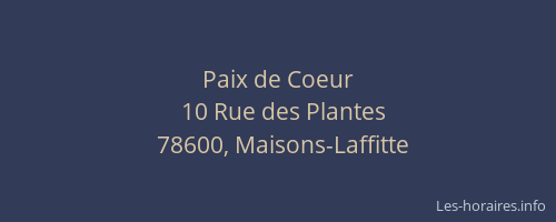 Paix de Coeur
