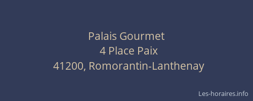 Palais Gourmet