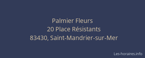 Palmier Fleurs