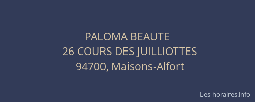 PALOMA BEAUTE