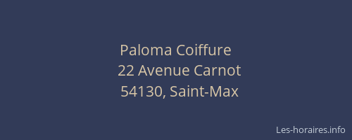 Paloma Coiffure