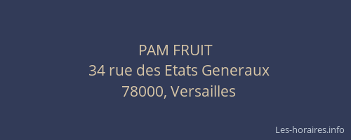 PAM FRUIT