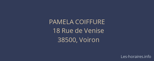PAMELA COIFFURE