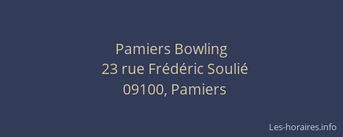 Pamiers Bowling