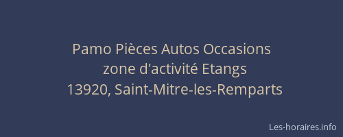 Pamo Pièces Autos Occasions
