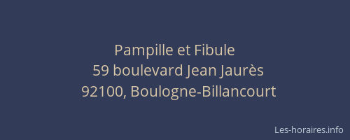 Pampille et Fibule