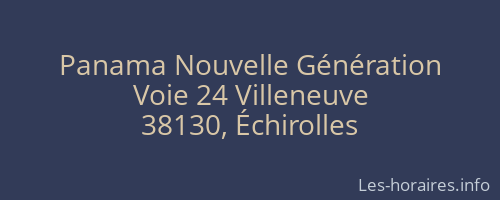 Panama Nouvelle Génération