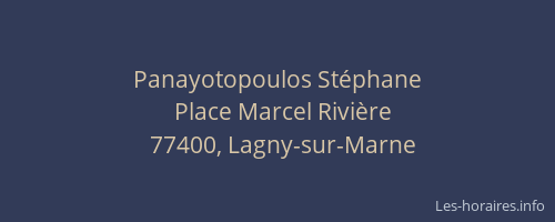 Panayotopoulos Stéphane