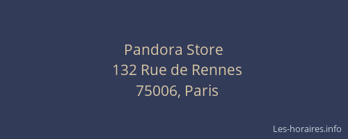 Pandora Store