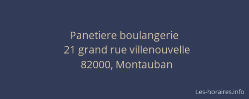 Panetiere boulangerie