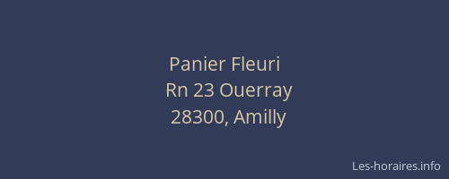 Panier Fleuri