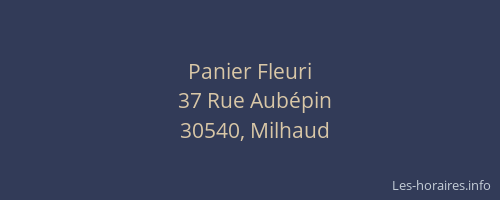 Panier Fleuri