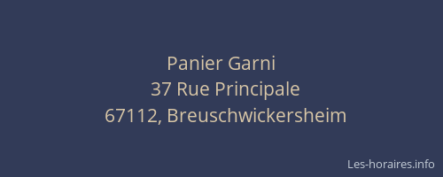 Panier Garni