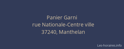 Panier Garni