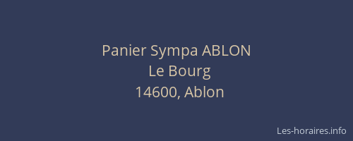 Panier Sympa ABLON