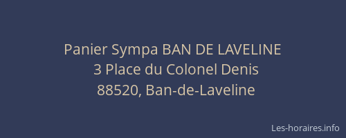Panier Sympa BAN DE LAVELINE