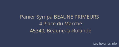 Panier Sympa BEAUNE PRIMEURS