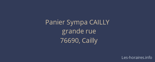 Panier Sympa CAILLY