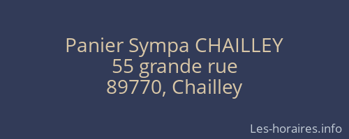 Panier Sympa CHAILLEY