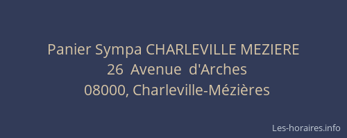 Panier Sympa CHARLEVILLE MEZIERE