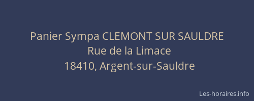 Panier Sympa CLEMONT SUR SAULDRE