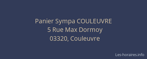 Panier Sympa COULEUVRE
