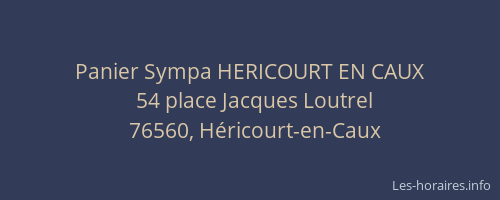 Panier Sympa HERICOURT EN CAUX