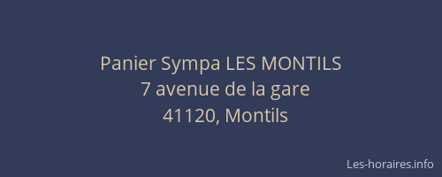Panier Sympa LES MONTILS