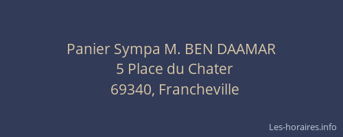 Panier Sympa M. BEN DAAMAR