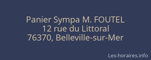 Panier Sympa M. FOUTEL