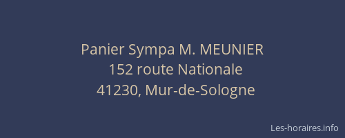 Panier Sympa M. MEUNIER
