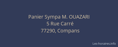 Panier Sympa M. OUAZARI