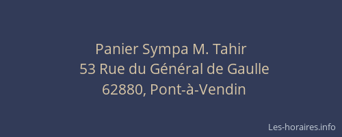 Panier Sympa M. Tahir
