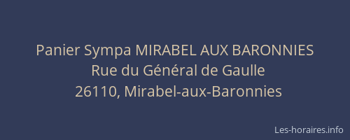 Panier Sympa MIRABEL AUX BARONNIES