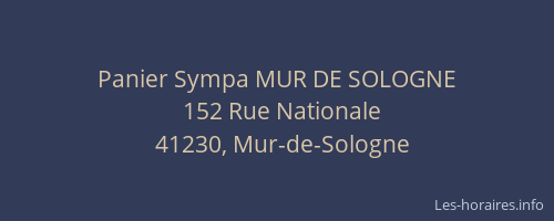 Panier Sympa MUR DE SOLOGNE