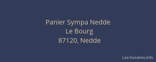 Panier Sympa Nedde