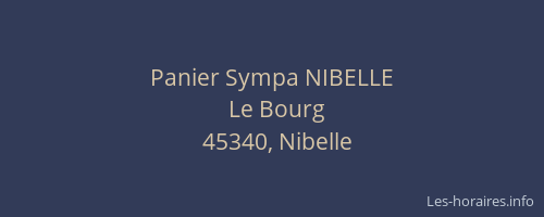 Panier Sympa NIBELLE