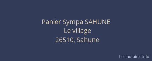 Panier Sympa SAHUNE